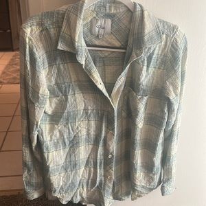 Rails Hunter Plaid Soft Flannel Long Sleeve Button Up Shirt in Size Small